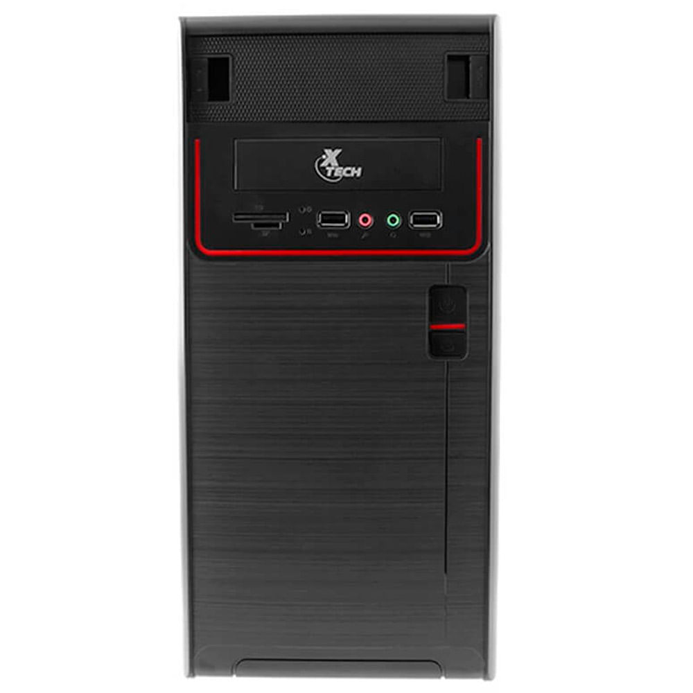 Pc case micro atx 600w ps black logo xtq-100