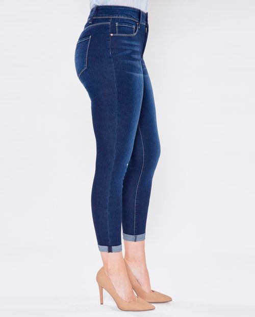 Jeans YMI skinny azul cintura media para dama