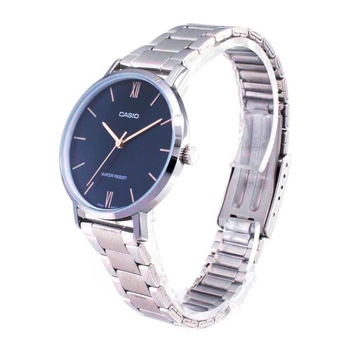 Reloj Casio Vip análogo metal plateado para mujer