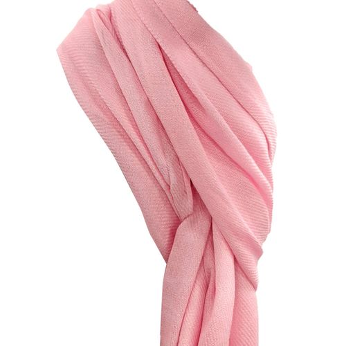 Bufanda blush pashmina con fringe