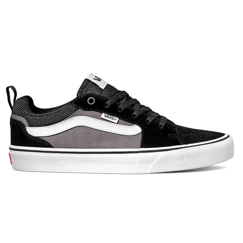 Tenis casual vans filmore negro/gris/blanco con cintas para hombre