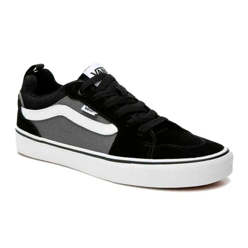 Tenis casual vans filmore negro/gris/blanco con cintas para hombre