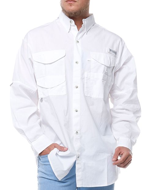 Columbia Camisa PFG blanca para hombre