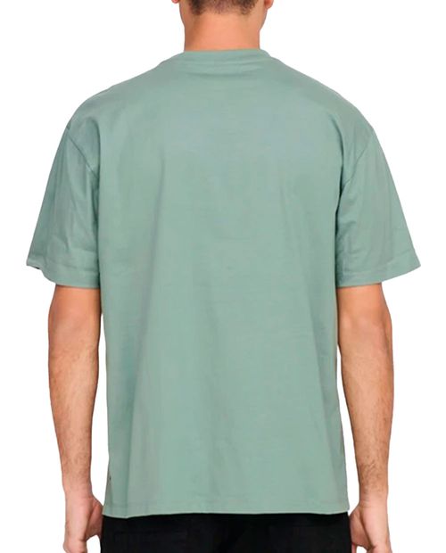 Only & Sons Camiseta básica verde para hombre