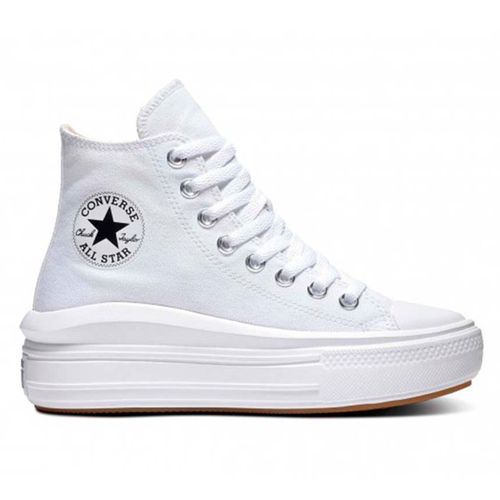 Zapato deportivo casual Converse Chuck Taylor All Star Move blanco para mujer