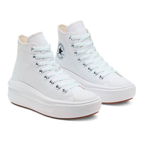 Zapato deportivo casual Converse Chuck Taylor All Star Move blanco para mujer