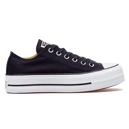 Zapato deportivo casual Converse color negro/blanco para mujer