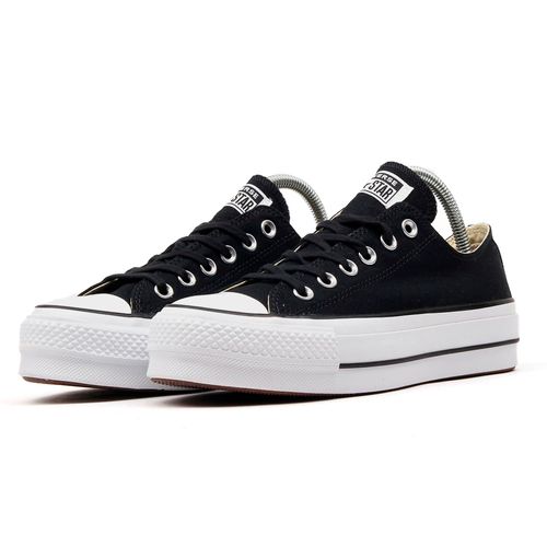 Zapato deportivo casual Converse color negro/blanco para mujer