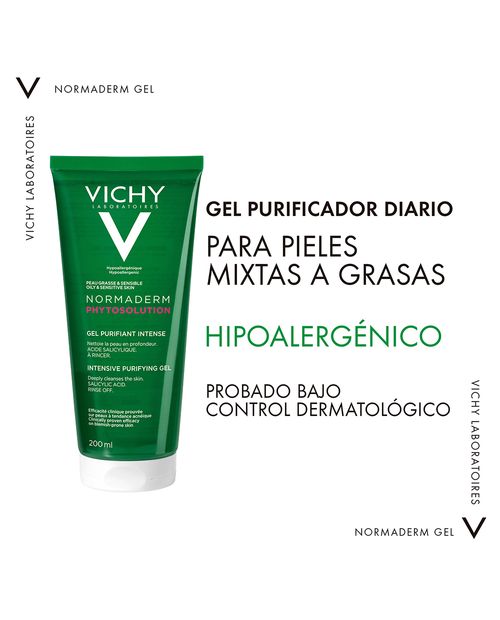 Vichy Normaderm Phytosolution Gel Limpiador Anti Imperfecciones 200ml