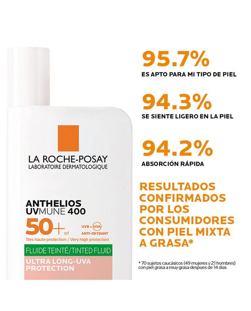 Anthelios UVMUNE 400 Oil Control Fluido con Color FPS50+ 50ml