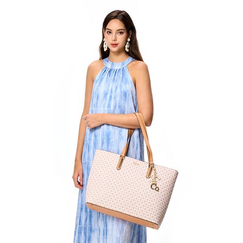 Cartera tote H&Co color khaki para mujer