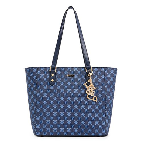 Cartera tote H&Co color navy para mujer
