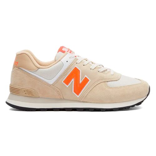 Zapato New Balance 574 deportivo casual beige para hombre