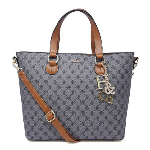 Cartera tote H&Co color gris para mujer