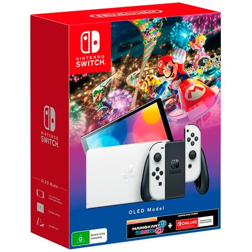 Bundle Nintendo switch OLED blanco + Mario Kart 8 Deluxe