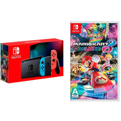 Bundle Nintendo Switch neon + Mario Kart 8