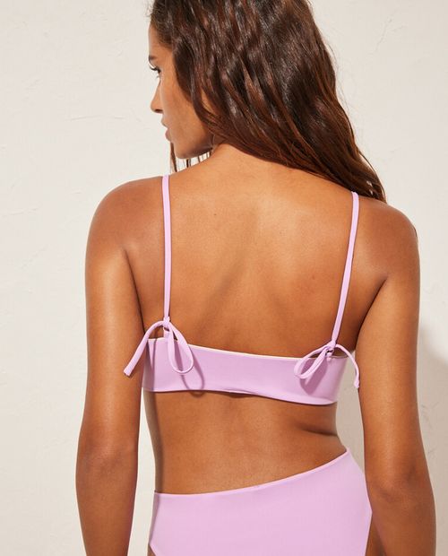 Top de Bikini Women Secret reversible bicolor de tirantes para mujer