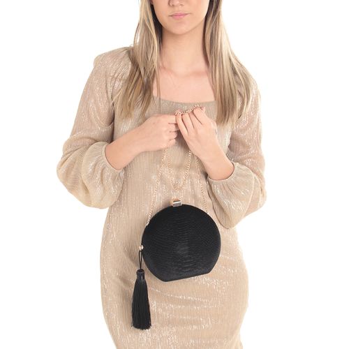 Cartera clutch Sfera color negro para mujer