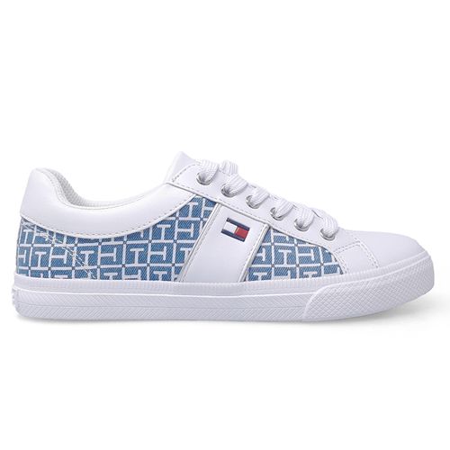 Zapato casual Tommy Hilfiger Twlaylen blanco/azul para mujer