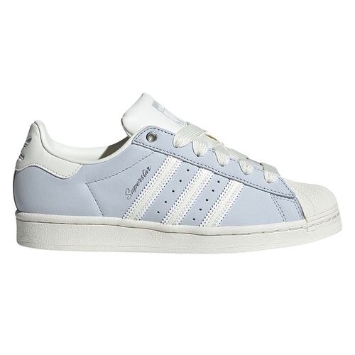 Zapato casual Adidas Originals Superstar celeste/blanco para mujer