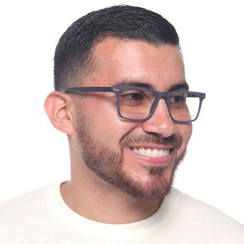 Aro completo clip on cuadrado Maxima acetato para hombre