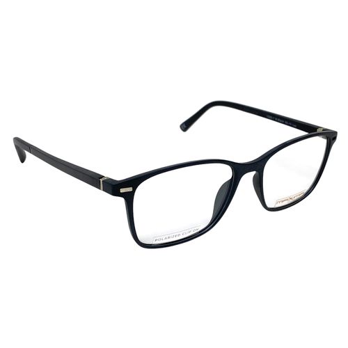 Aro completo clip on cuadrado Maxima acetato para hombre