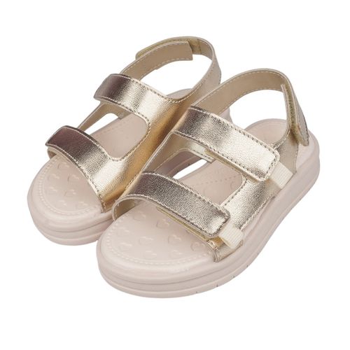 Sandalia casual Pampili dorada para niña bebé