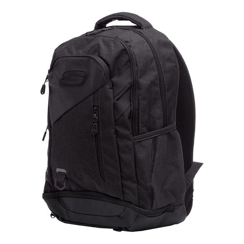 Mochila Skeachers juvenil negra 13x19x6 pulgadas