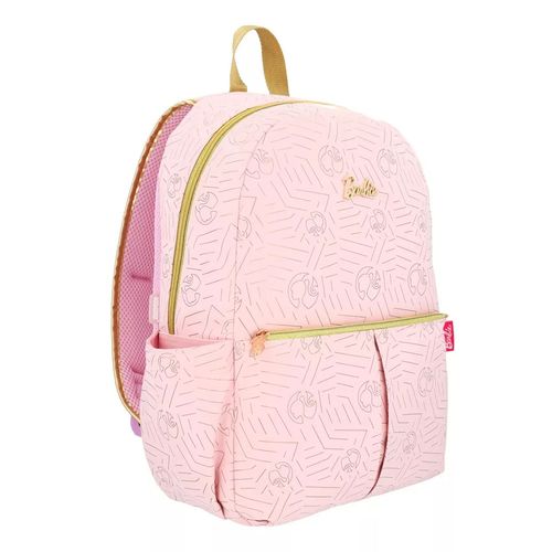 Mochila juvenil Barbie rosada estampada