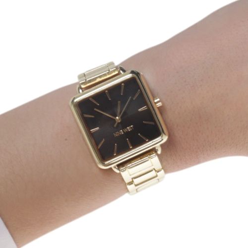 Reloj Nine West análogo metálico dorado para mujer