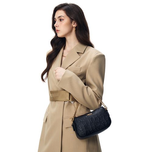 Cartera crossbody H&Co color negro para mujer