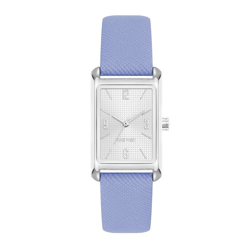 Reloj Nine West análogo de cuero morado para mujer