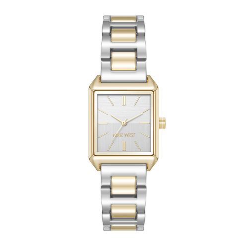 Reloj Nine West análogo de metal  bicolor para mujer