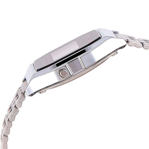 Reloj Casio digital metálico plateado para unisex