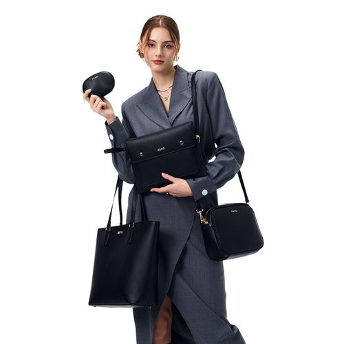 Set de cartera H&Co. color negro para mujer