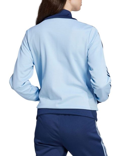 Suéter deportivo Adidas originals celeste para mujer