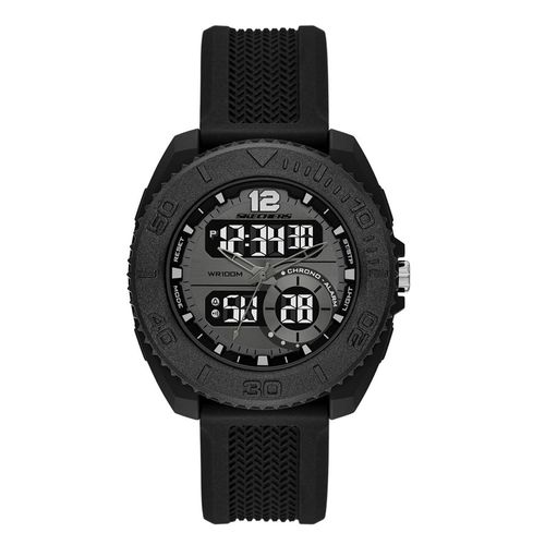 Reloj Skechers análogo/digital de silicón negro para hombre
