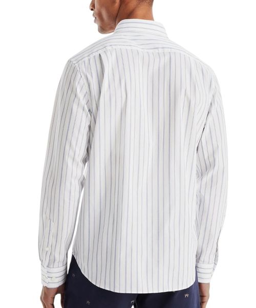 Camisa casual regular fit Nautica bicolor rayada para hombre