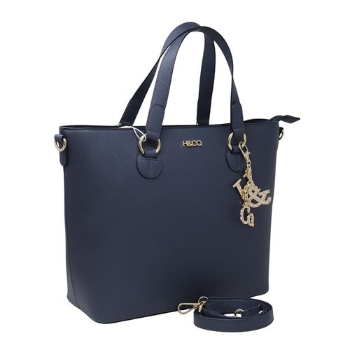 Cartera tote H&Co azul para mujer