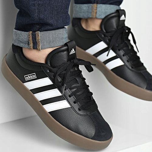 Zapato Adidas VL Court 3.0 deportivo casual negro para hombre