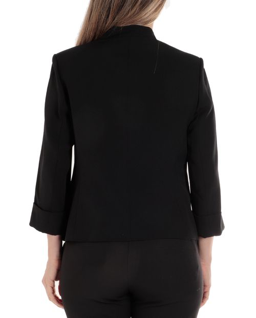 Chaqueta Kasper Separates formal negra manga 3/4 para mujer