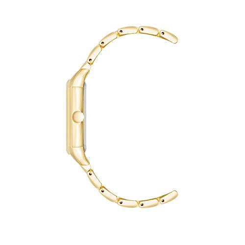 Reloj Nine West análogo de metal dorado para mujer