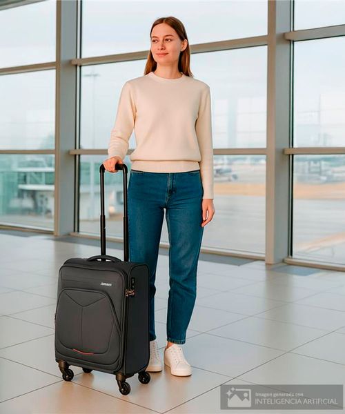 Maleta American Tourister summerfunk spinner gris oscuro 67/24