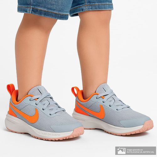 Zapato deportivo casual Nike Star Runner 4 color gris para niño