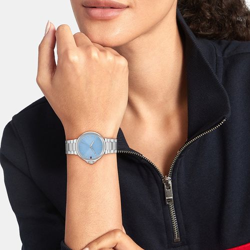 Reloj Tommy Hilfiger análogo Lori de acero inoxidable para mujer