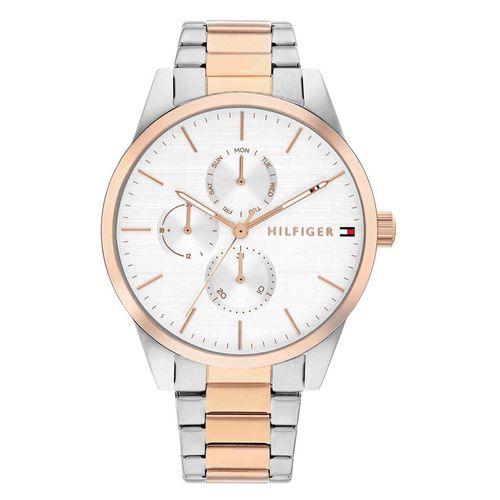 Reloj Tommy Hilfiger análogo Camille de acero inoxidable combinado para mujer