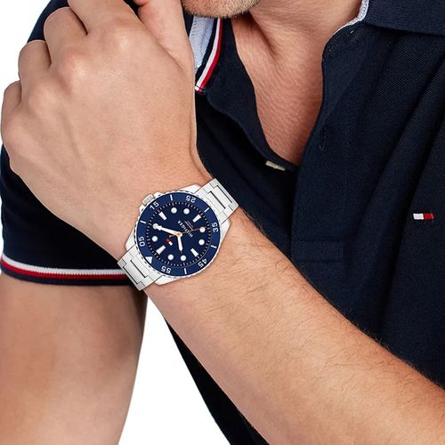 Reloj Tommy Hilfiger análogo Oceanic de acero inoxidable para hombre