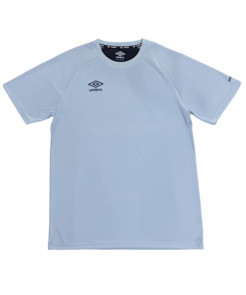 Camiseta deportiva running Umbro celeste estampada para hombre