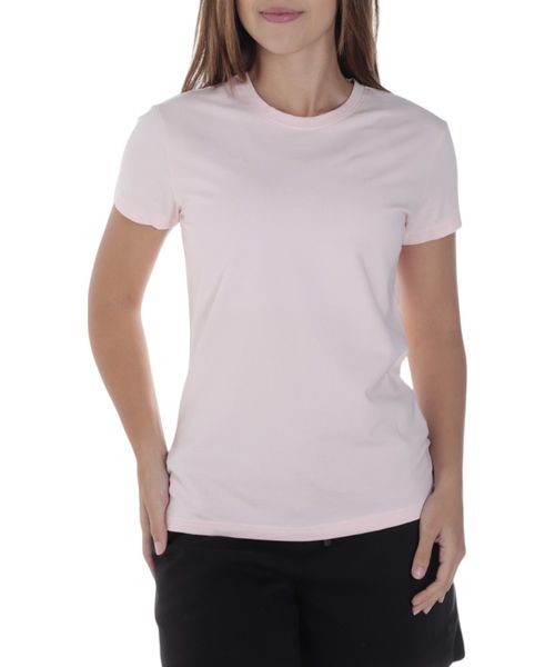 Camiseta deportiva Boomerang rosada sólida para mujer