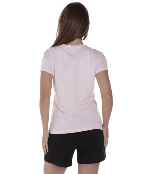 Camiseta deportiva Boomerang rosada sólida para mujer